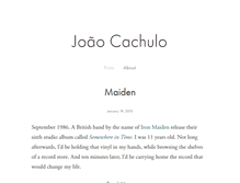 Tablet Screenshot of joaocachulo.com